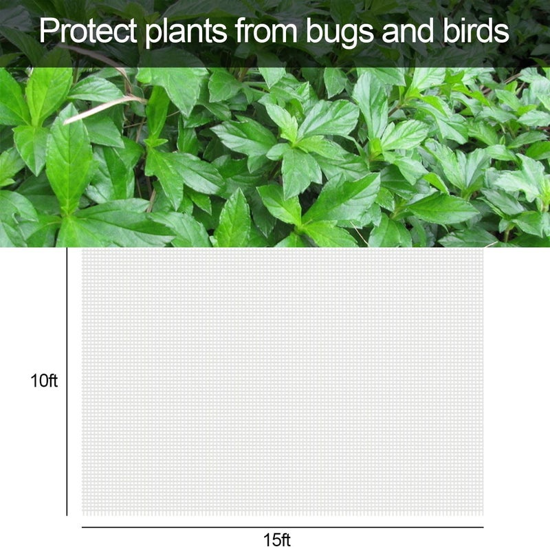 Alpurple Insect Bird Barrier Netting Mesh-10 x 15 Feet Garden Bug Netting Plant Cover for Protect Plant Fruits Flower from Insect Bird Eating - Image 2